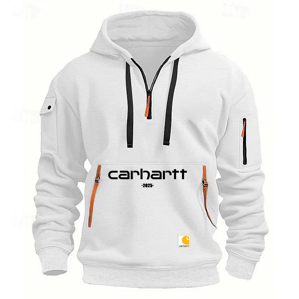 2025 Men's Zipper And Multi Pocket Casual Sport Sweatshirt
