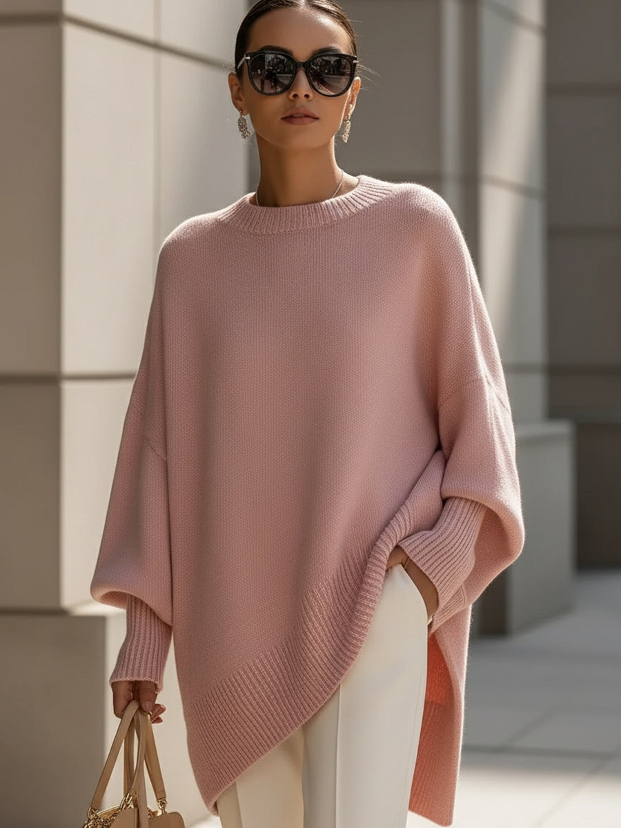 Sophisticated Wool Blend Sweater - Versatile & Comfortable